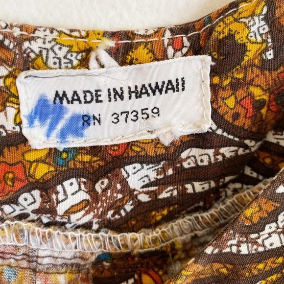 [SOLD] Vintage mini muumuu, made in Hawaii - Picture 6 of 9